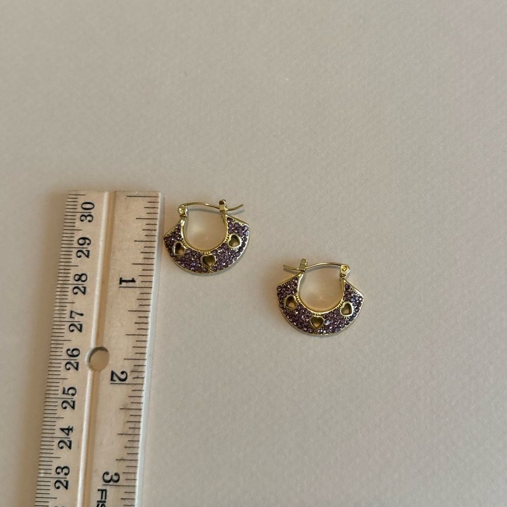 Vintage hoop earrings M769 - Picture 5 of 5